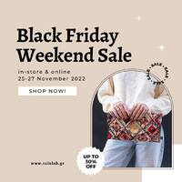 📣BLACK FRIDAY SALES ARE HERE. Shop these deals in store today and online all weekend! 

-30% scrunchies
-20% tote bags
-15% clutch bags & shoulder bags
-15% men's collection

Store location: Aiolou 68 (lower level), Athens, Greece, 10551

#athensgreece #blackfriday #onlinestore #shoplocal #supportsmallbusiness #handmade #blackfriday2022